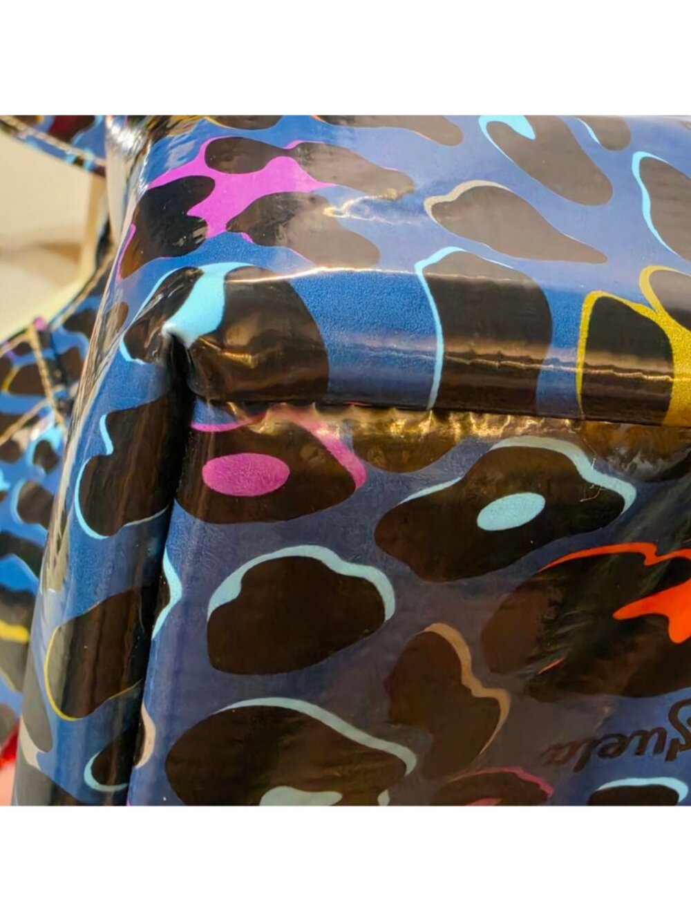 Consuela Danni Mini Bag Grab N Go Tote Blue Multicolor Leopard Print Bag  READ - Picture 14 of 16